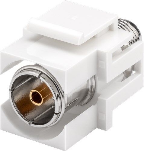 Goobay 79933 Keystone-Modul SAT/Antenne, bündige Montage VPE Bulk Mindestbestellmenge 1