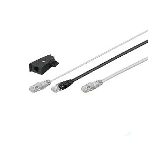 Goobay 95286 DSL-Y-Verteiler/-Adapter (RJ45/TAE) Kabelset