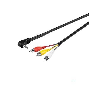 Goobay 50209 Adapterkabel, Composite Audio Video zu 3,5 mm