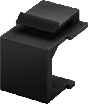 Goobay 79990 Keystone-Abdeckung (4-er Pack), schwarz VPE Bulk Mindestbestellmenge 1