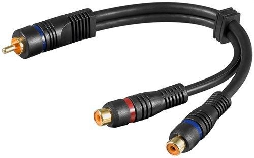 Goobay 50930 Audio Y-Kabeladapter VPE Cable Tag Mindestbestellmenge 1