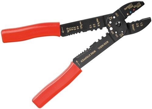 Fixpoint 77289 Crimpzange für isolierte und unisolierte Kabelschuhe VPE Retail Blister Mindestbestellmenge 1