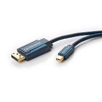 Clicktronic 70737 Casual Mini DisplayPort Adapterkabel, 1 m - Audio/Video Adapter von DisplayPort auf Mini DisplayPort