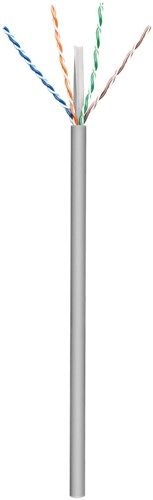 Goobay 95694 CAT 6 Netzwerkkabel, U/UTP, grau VPE Cable spool-drum Mindestbestellmenge 1