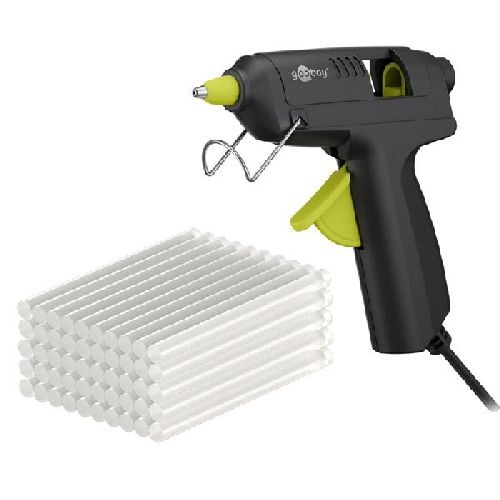 Goobay Tools 77825 Heißklebepistole Advanced 20 W, inkl. 50 Klebesticks VPE Retail Box Mindestbestellmenge 1