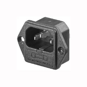Goobay 11261 AC-Einbaustecker mit Sicherungshalter, (* mm²) VPE Bulk Mindestbestellmenge 10