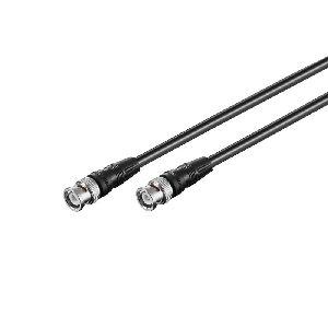 Goobay 50074 Video Verbindungskabel BNC (RG59), zweifach geschirmt, 5 m - BNC-Stecker > BNC-Stecker