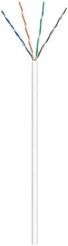 Goobay 94219 CAT 6 Netzwerkkabel, U/UTP, weiß Kabellänge: 305 m