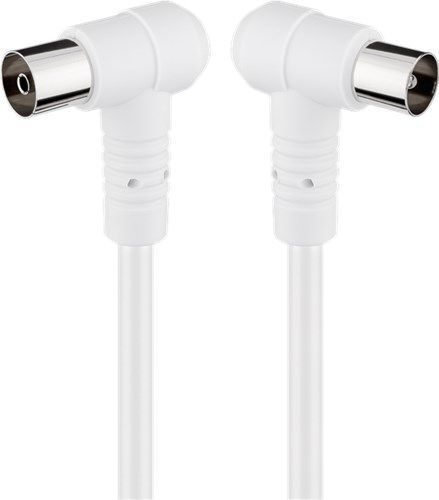 Goobay 67356 Gewinkeltes Antennenkabel (80 dB), doppelt geschirmt VPE Bulk Mindestbestellmenge 1
