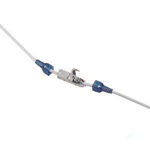 Goobay 79579 Werkzeugloser Kabelverbinder "Slim" CAT 6A, STP geschirmt