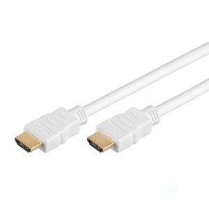 Goobay 61024 Series 2.0 High-Speed-HDMI™-Kabel mit Ethernet, 10 m, weiß - HDMI™-Stecker (Typ A) > HD
