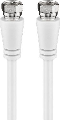 Goobay 58814 SAT-Antennenkabel (Class A+, >95 dB), 3x geschirmt Kabellänge: 1 m