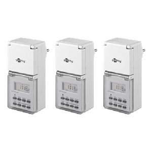 Goobay 55546 3er-Set, Digitale Zeitschaltuhr IP44 :
