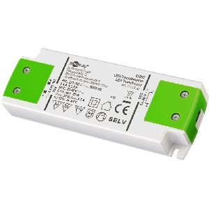 Goobay 65585 LED-Konstantstrom-Trafo 500 mA, 20 W, superflach VPE Retail Box Mindestbestellmenge 1