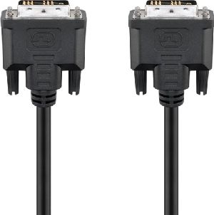 Goobay 50850 DVI-D Full HD-Kabel Single Link, vernickelt