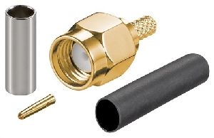 Goobay 51695 RP-SMA-Crimpstecker VPE Bulk Mindestbestellmenge 1