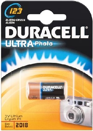 Duracell 42096 CR123A (DL123) Batterie, 1 Stk. Blister :
