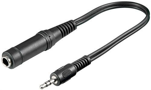 Goobay 50470 Kopfhörer-Adapter, 3,5mm Stecker zu 6,35mm Buchse VPE Cable Tag Mindestbestellmenge 1