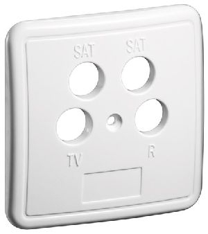 Goobay 67052 4-Loch-Abdeckung für Antennendosen VPE Bulk Mindestbestellmenge 1