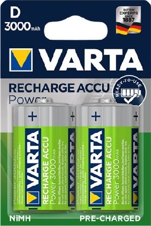 Varta 48272 D (Mono)/HR20 (56720) Akku - 3000 mAh, 2 Stk. im Blister VPE Retail Blister Mindestbestellmenge 1