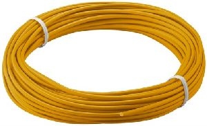 Goobay 55043 Kupferlitze isoliert, 10 m, orange, Orange - einadriges Kupferkabel, mehrdrähtig (18x 0