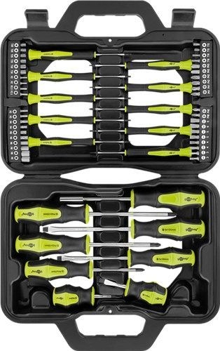 Goobay 74005 58-teiliger Schraubendreher-Koffer VPE Sleeve Mindestbestellmenge 1