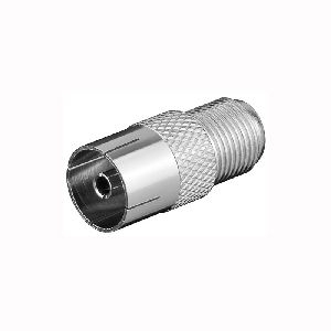 Goobay 11840 F-Adapter: F-Buchse > Koax-Buchse VPE Bulk Mindestbestellmenge 10