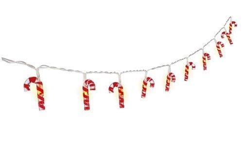 Goobay 58117 10er LED-Lichterkette "Zuckerstangen" VPE Retail Box Mindestbestellmenge 1