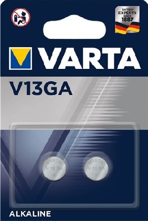 Varta 38498 LR44 (V13GA) Batterie, 2 Stk. im Blister VPE Retail Blister Mindestbestellmenge 1