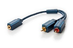 Clicktronic 70493 3,5-mm-AUX-auf-Cinch-Adapterkabel, stereo