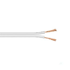 Goobay 67742 Lautsprecherkabel weiß CCA, 25 m - 25 m Rolle, Querschnitt 2 x 4,0 mm²