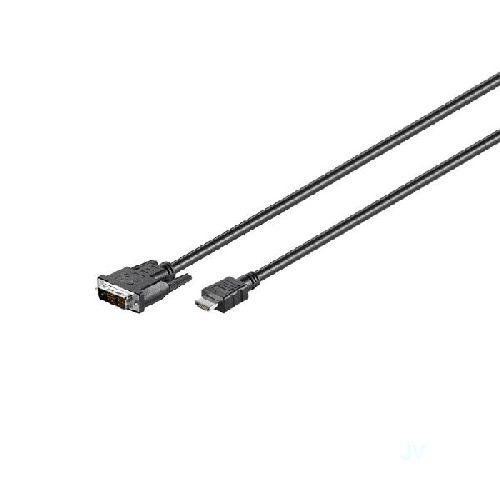 Goobay 50579 DVI-D/HDMI™-Kabel, vernickelt VPE Cable Tag Mindestbestellmenge 1