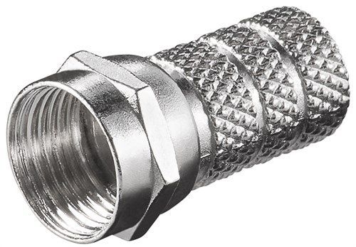 Goobay 51851 Aufdreh-F-Stecker 5,2 mm VPE Bulk Mindestbestellmenge 100
