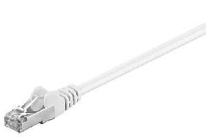 Goobay 93485 CAT 5e Patchkabel, SF/UTP, weiß VPE Cable Tag Mindestbestellmenge 1