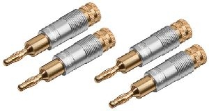 Clicktronic 53983 Bananen-Stecker - Premium-Adapter | Bananen-Stecker | 6,0 mm²