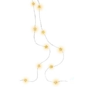 Goobay 60332 20er LED-Silberdraht-Lichterkette "Sterne" :