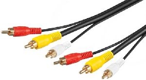 Goobay 50139 Composite Audio-Video-Anschlusskabel, 3x Cinch mit RG59-Videoleitung Kabellänge: 1.5 m VPE Cable Tag Mindestbestellmenge 1