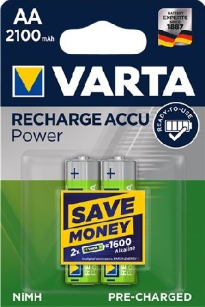 Varta 48077 AA (Mignon)/HR6 (56706) Akku - 2100 mAh, 2 Stk. im Blister VPE Retail Blister Mindestbestellmenge 1