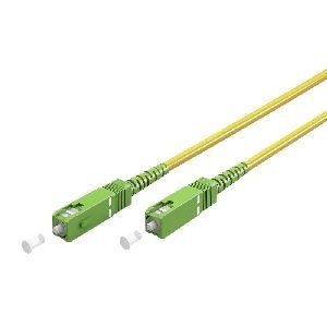 Goobay 59637 Glasfaserkabel (FTTH), Singlemode (OS2) Yellow, (Simplex), 0,5 m Kabellänge: 0.5 m