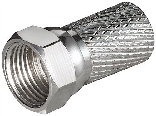 Goobay 51864 Aufdreh-F-Stecker 7,0 mm VPE Bulk Mindestbestellmenge 100