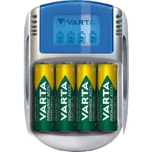 Varta 64758 LCD Charger (Typ 57070) inkl. 4x AA 2600 mAh VPE Retail Blister Mindestbestellmenge 1