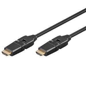 Goobay 61292 High-Speed-HDMI™-360°-Kabel mit Ethernet (4K@60Hz)