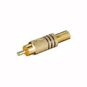 Goobay 11617 Cinch-Stecker Farbversion: Schwarz