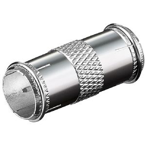 Goobay 67310 F-Verbinder: F-Stecker (Quick) > F-Stecker (Quick) Anschluss, Gehäusematerial: Kupfer