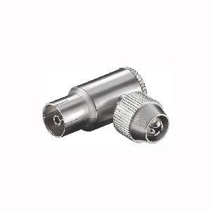 Goobay 11488 Koax-Winkelkupplung mit Schraubbefestigung VPE Bulk Mindestbestellmenge 10