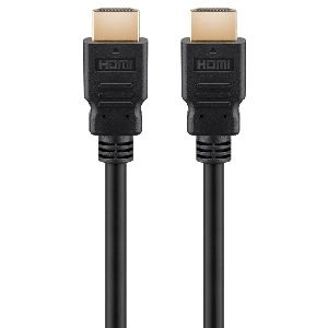 Goobay 58263 Ultra High-Speed HDMI™- Kabel mit Ethernet, zertifiziert (8K@60Hz) Kabellänge: 1 m