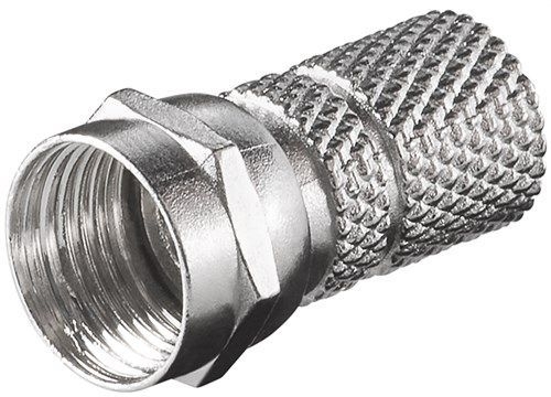 Goobay 51855 Aufdreh-F-Stecker 7,3 mm VPE Bulk Mindestbestellmenge 100