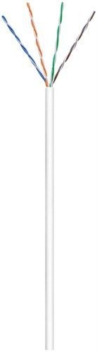 Goobay 94964 CAT 6 Netzwerkkabel, U/UTP, weiß VPE Cable spool-drum Mindestbestellmenge 1