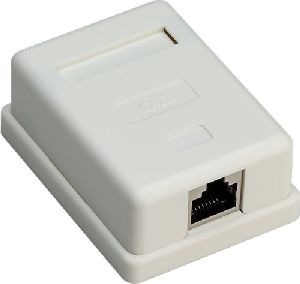Goobay 77634 1-Port RJ45-Anschlussdose, CAT 6, STP VPE Bulk Mindestbestellmenge 1