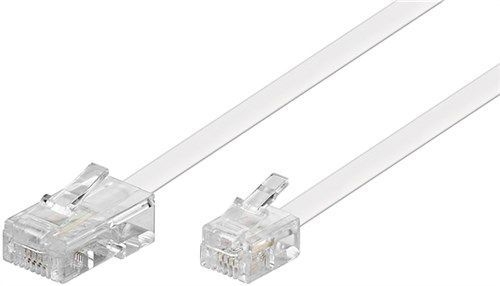 Goobay 93061 Telefonkabel (Modularkabel/Westernkabel) VPE Bulk Mindestbestellmenge 1